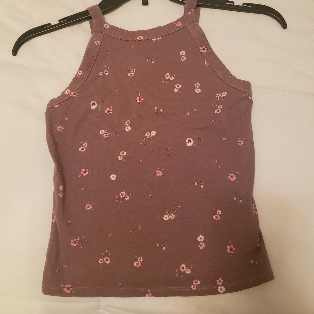 Floral summer crop top xs